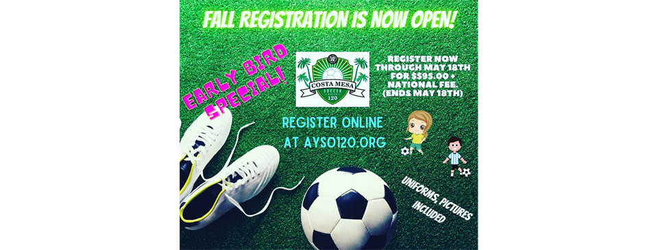 REGISTER NOW FOR FALL!! Early Bird Special!!