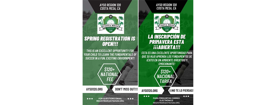 Spring Registration is Open