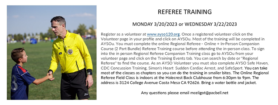 Referee Training