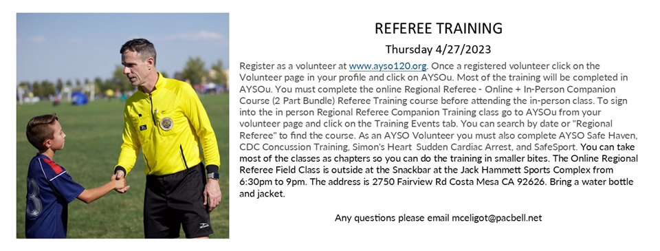 Referee Training