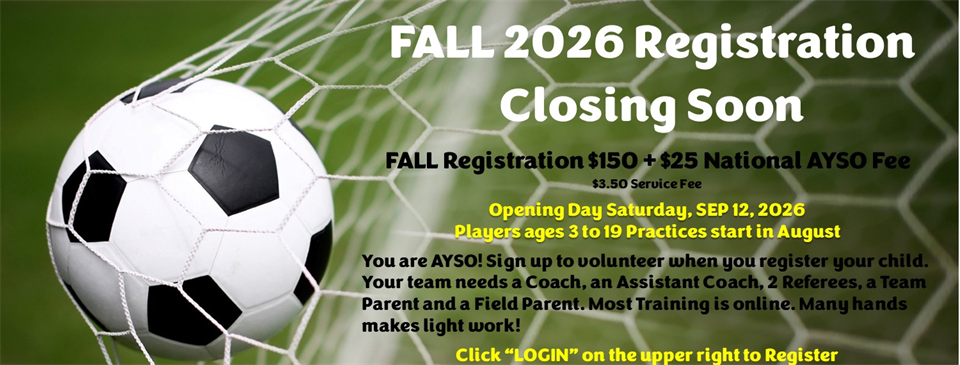 2026 Fall Core Soccer Registration